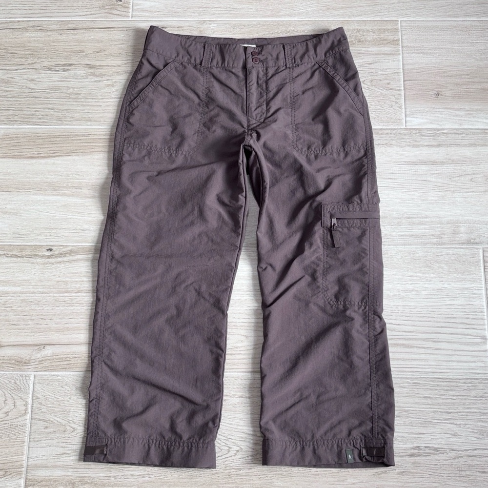 Royal Robbins Outdoor + Travel Cropped Brown Hiking Pants